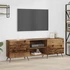 Kép 1/11 - TV szekrény polcokkal tárolóval ajtóval Régi fa 150 x 30 x 50 cm Faanyag