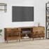 Kép 1/11 - TV szekrény polcokkal tárolóval ajtóval Régi fa 150 x 30 x 50 cm Faanyag