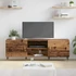 Kép 4/11 - TV szekrény polcokkal tárolóval ajtóval Régi fa 150 x 30 x 50 cm Faanyag