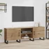 Kép 1/11 - TV szekrény polcokkal tárolóval ajtóval 150 x 30 x 50 cm Faanyag