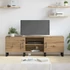 Kép 4/11 - TV szekrény polcokkal tárolóval ajtóval 150 x 30 x 50 cm Faanyag