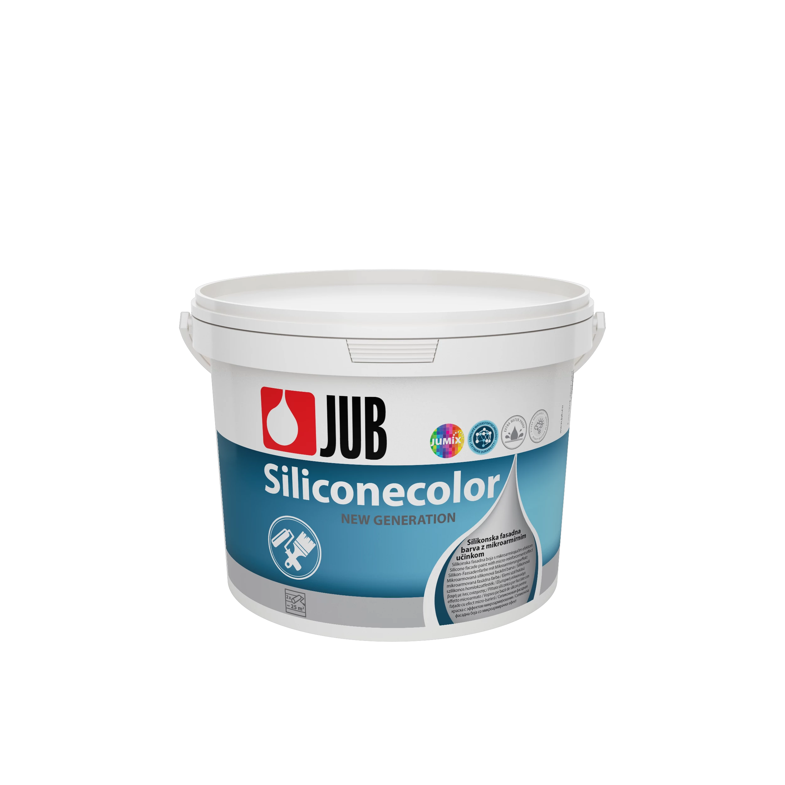 Siliconecolor 1001 fehér, Szilikonos, elemi szálas homlokzatfesték - 15l