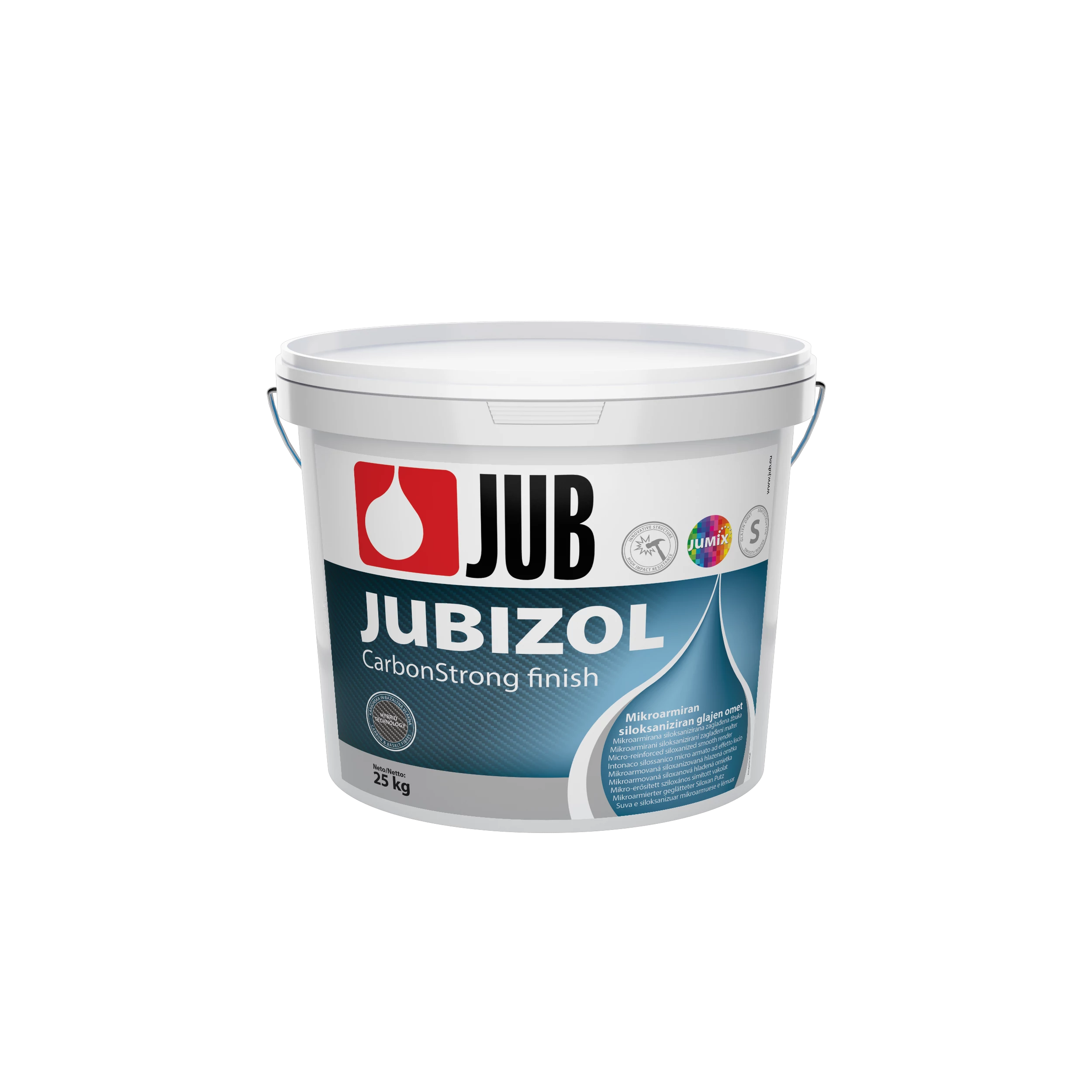 JUBIZOL CarbonStrong finish S - 2.0 mm - 2000 - 25 kg (Elemi szálakkal dúsított sziloxános vakolat)