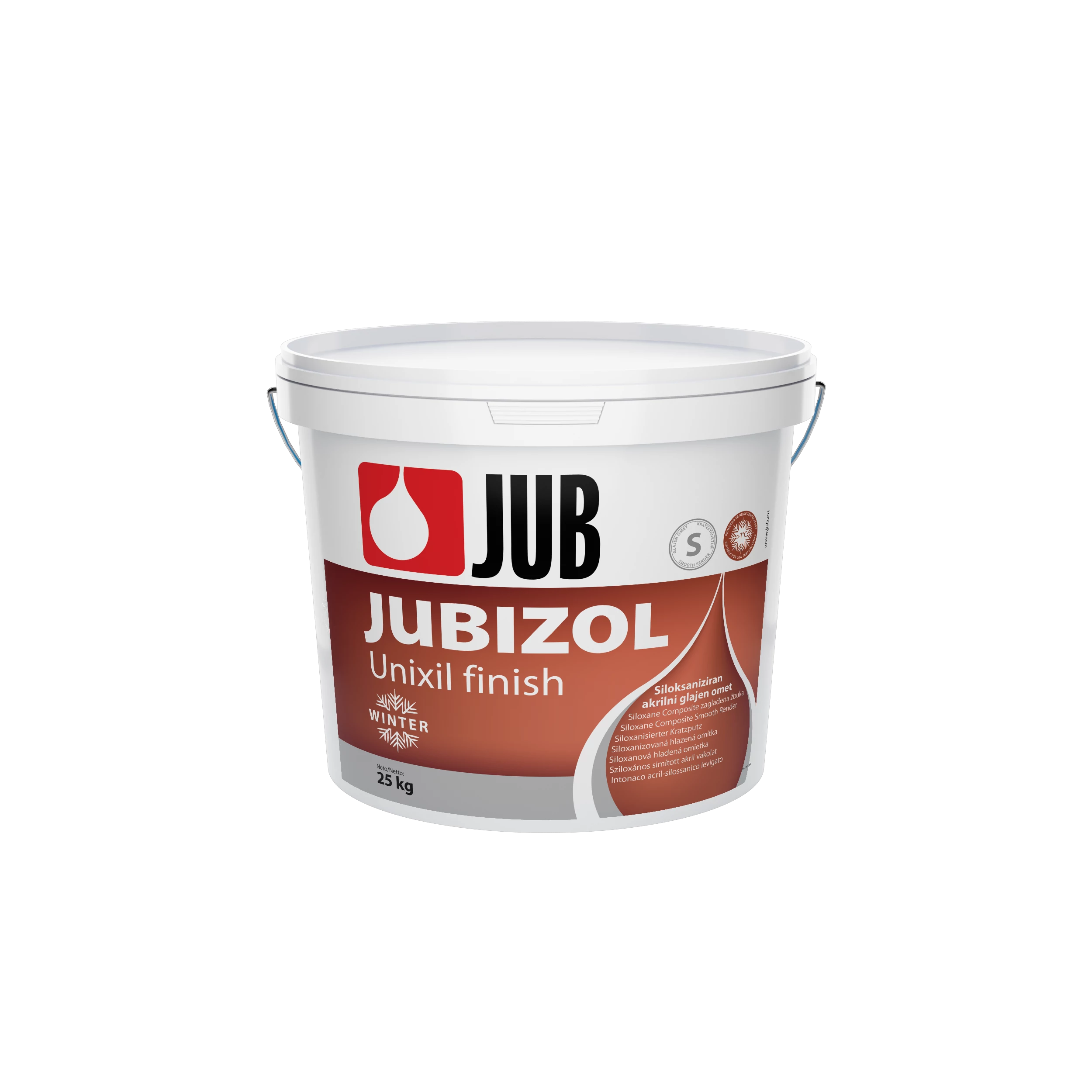 JUBIZOL Unixil finish Winter S - 1.5 mm - 1001 - 25 kg (Sziloxános simított vakolat)
