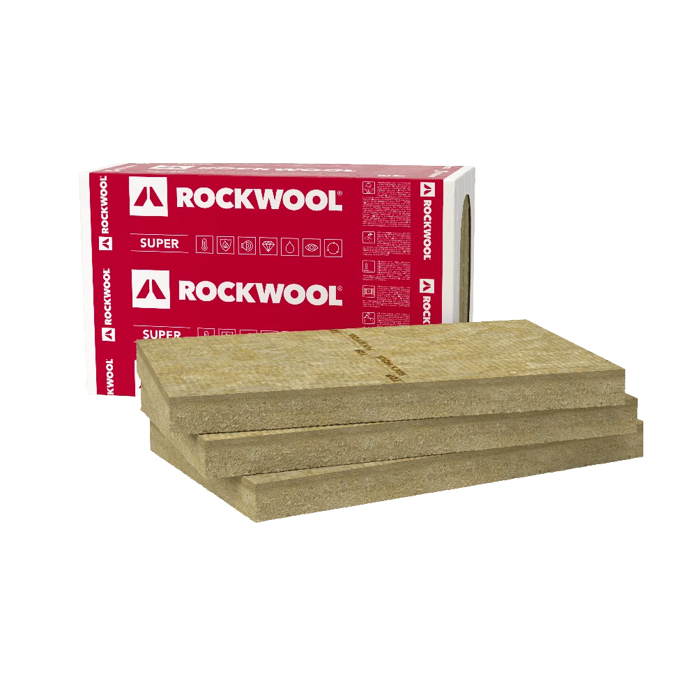 ROCKWOOL - FRONTROCK Super, Kétrétegű (inhomogén) vakolható homlokzati hőszigetelő lemez  - 100x60x12 cm