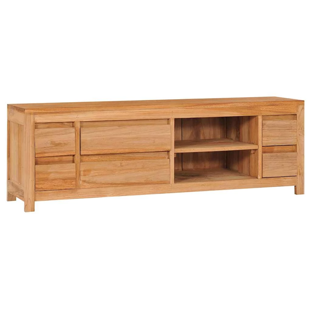 Tömör tíkfa TV-szekrény 115 x 30 x 40 cm
