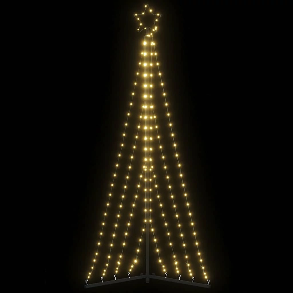 Meleg fehér LED karácsonyfa 339 LED 182 cm