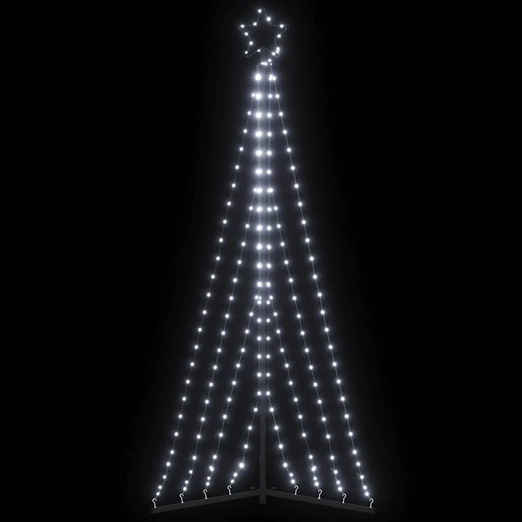 Hideg fehér LED karácsonyfa 339 LED 182 cm
