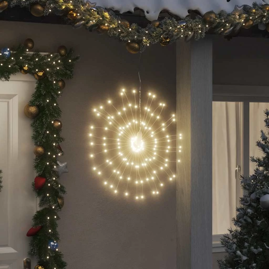 4 db karácsonyi meleg fehér csillagfény 140 db LED 17 cm