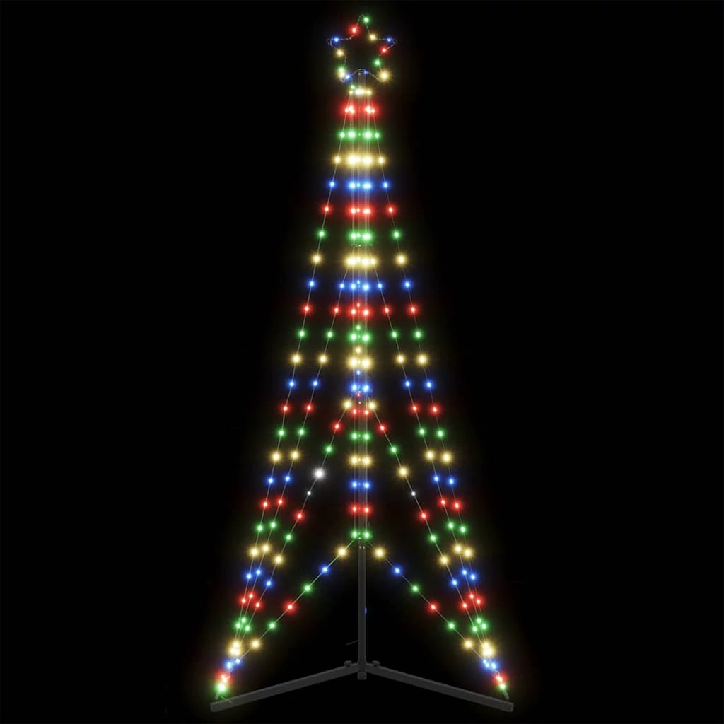 Színes LED karácsonyfa 363 LED 182 cm