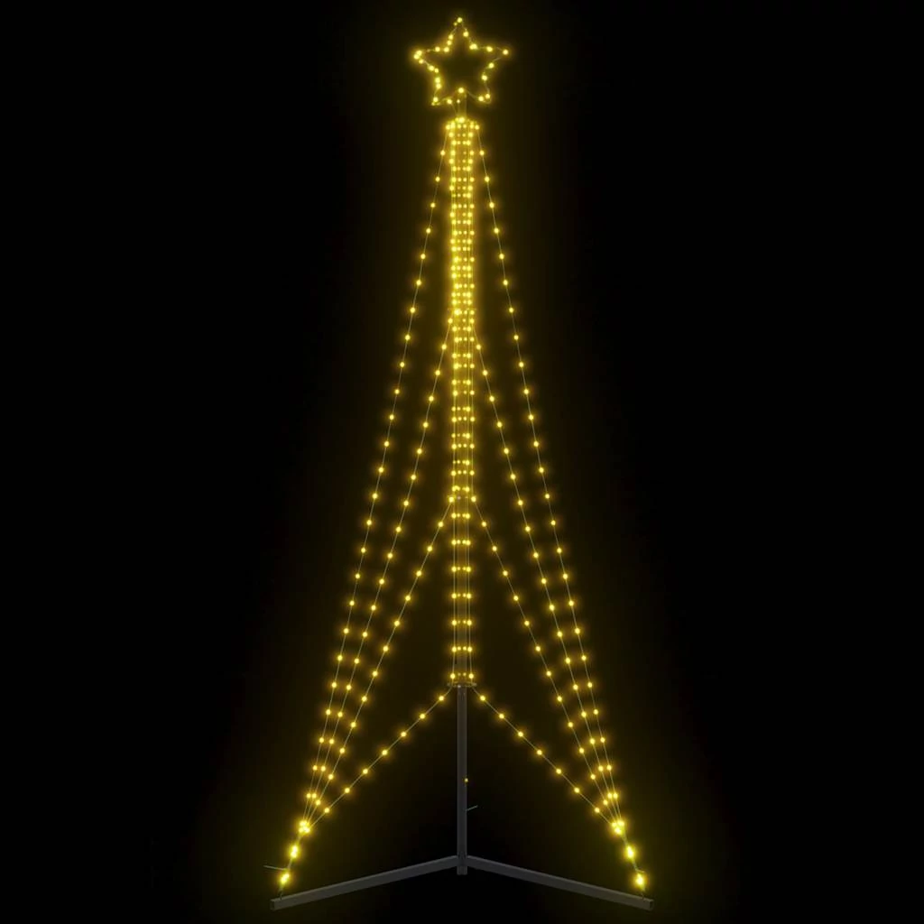 Meleg fehér LED karácsonyfa 483 LED 240 cm