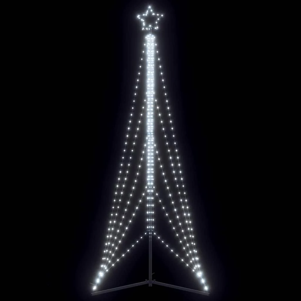 Hideg fehér LED karácsonyfa 525 LED 302 cm