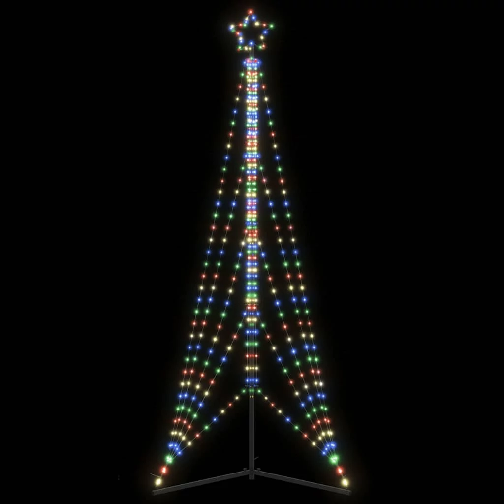 Színes LED karácsonyfa 525 LED 302 cm