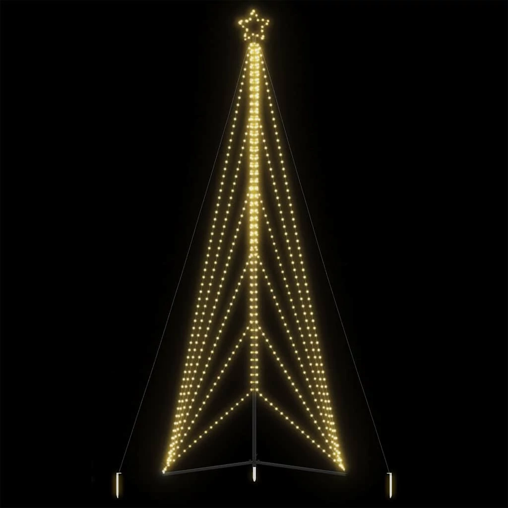 Meleg fehér LED karácsonyfa 861 LED 478 cm