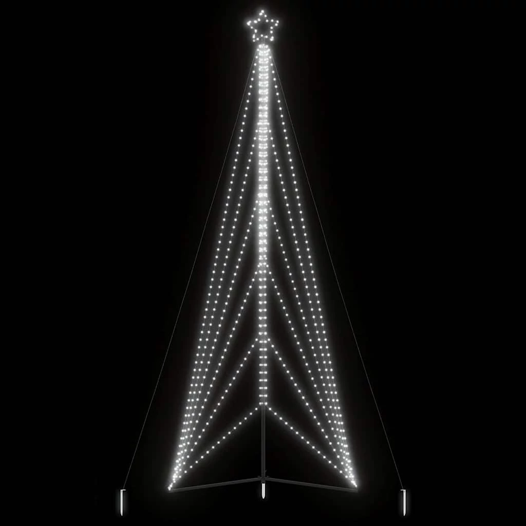 Hideg fehér LED karácsonyfa 861 LED 478 cm
