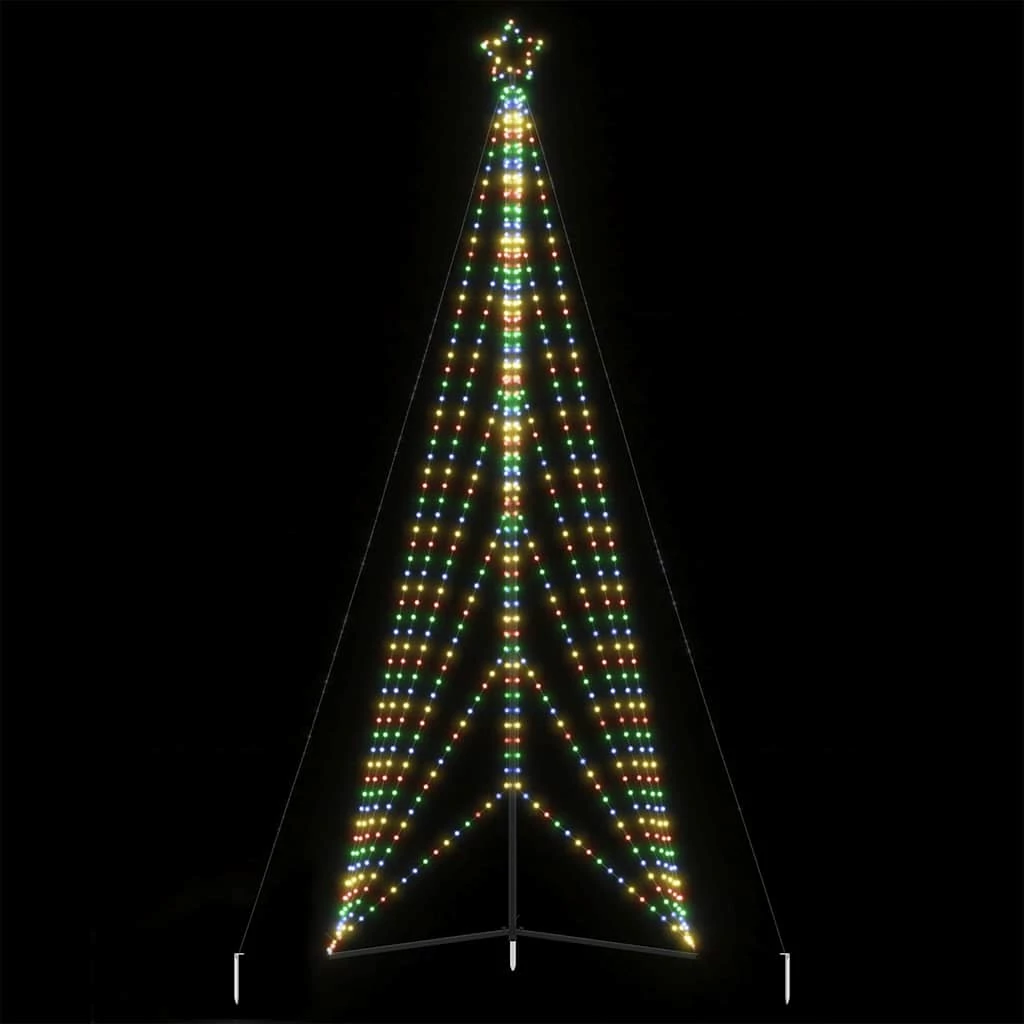 Színes LED karácsonyfa 861 LED 478 cm