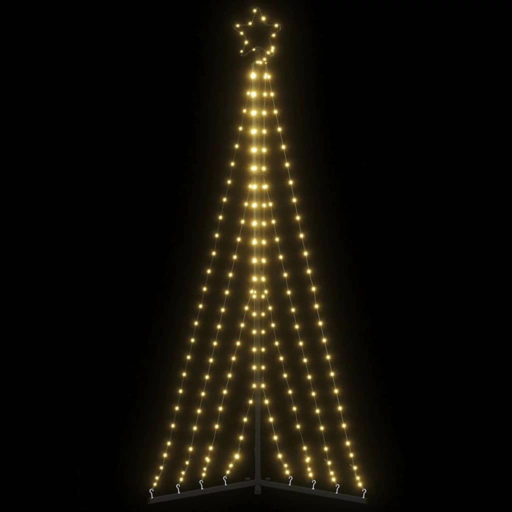 Meleg fehér LED karácsonyfa 339 LED 187 cm