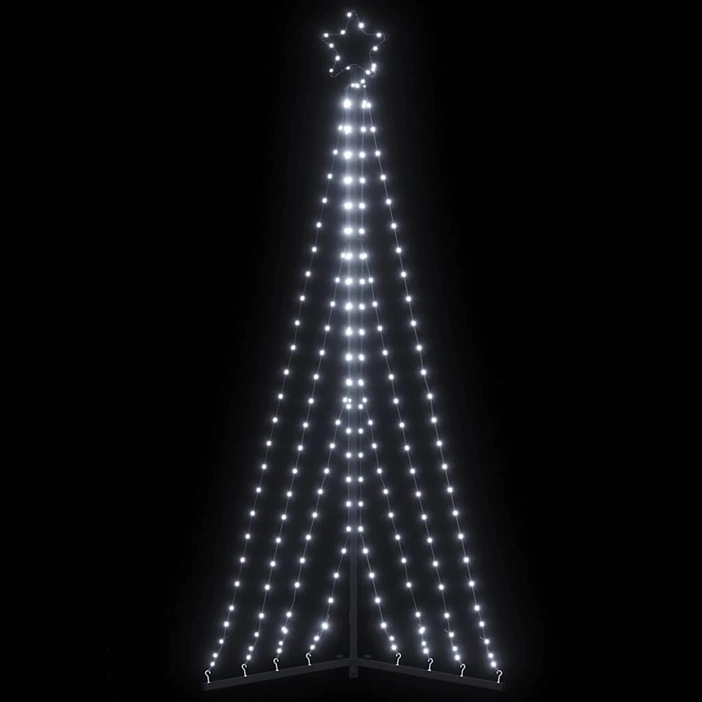Hideg fehér LED karácsonyfa 339 LED 187 cm