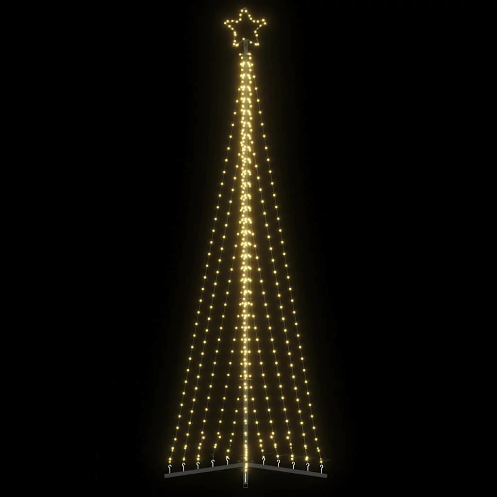 Meleg fehér LED karácsonyfa 495 LED 300,5 cm