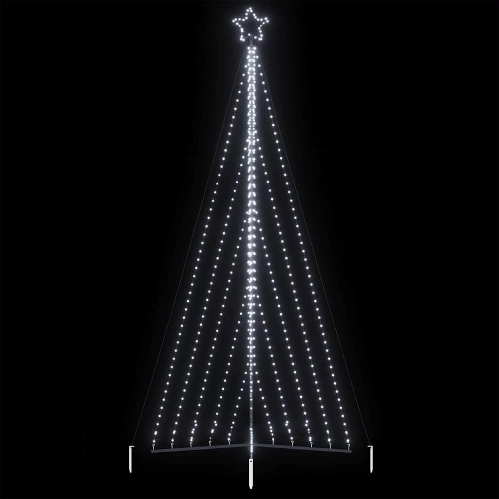 Hideg fehér LED karácsonyfa 339 LED 182 cm