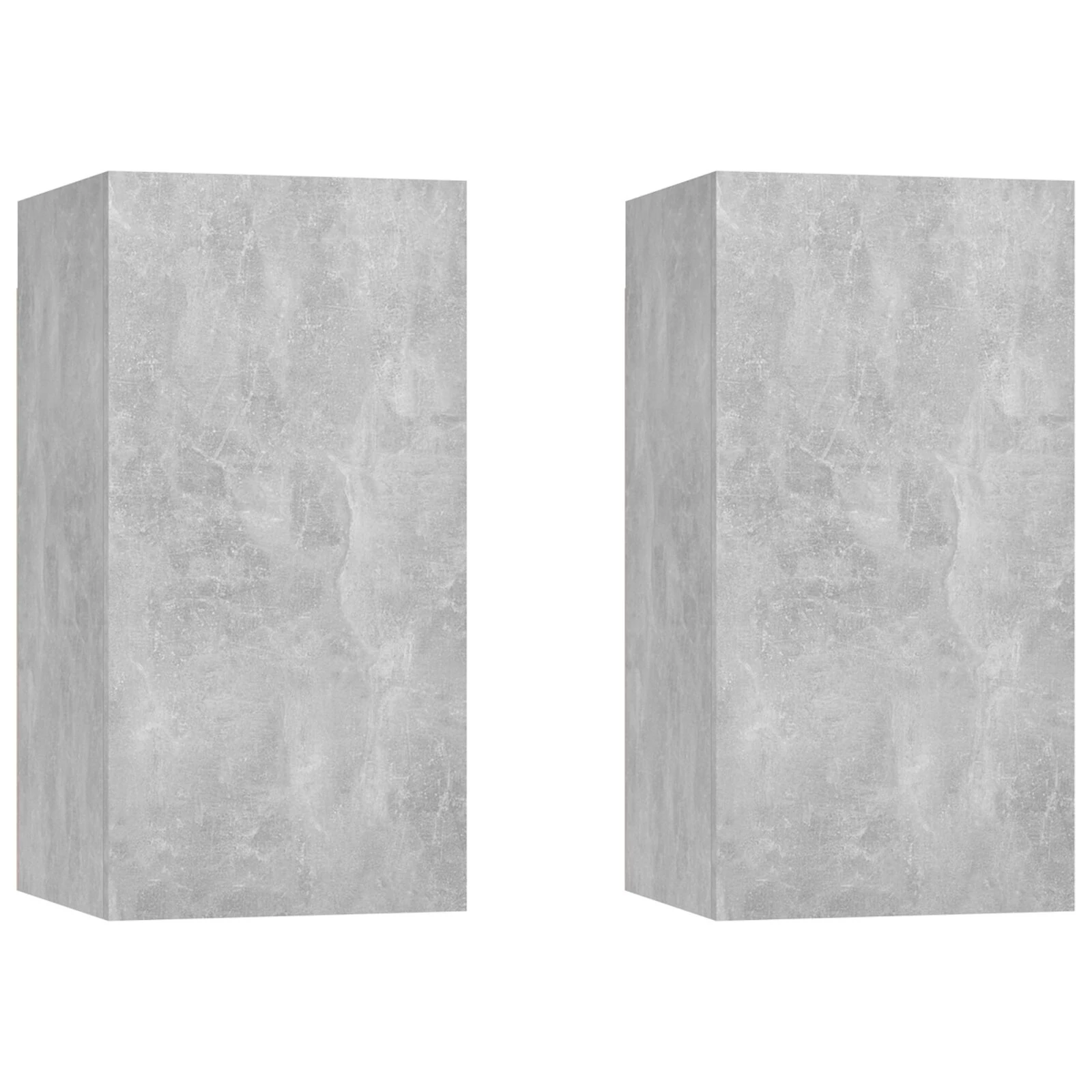 2 db betonszürke szerelt fa TV-szekrény 30,5 x 30 x 60 cm