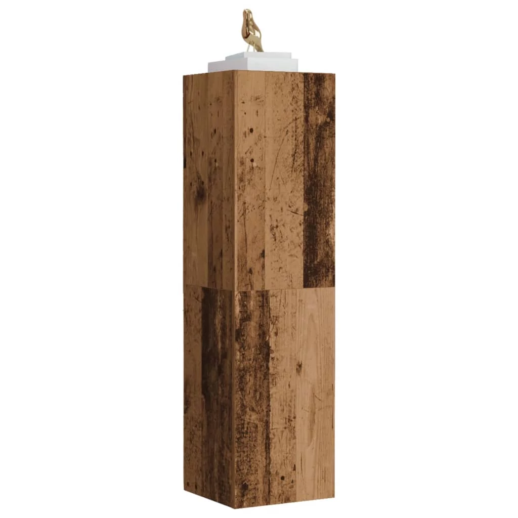 Antik fa színű szerelt fa TV-szekrény 30,5 x 30 x 110 cm