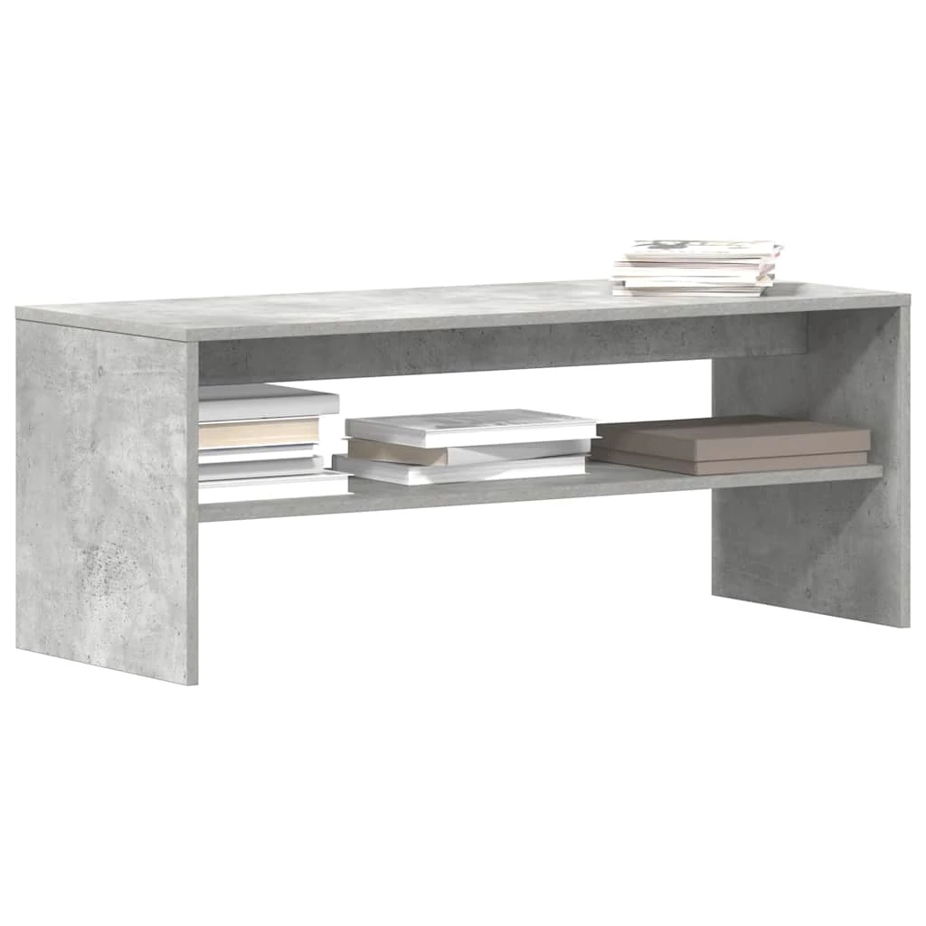 Betonszürke forgácslap TV-szekrény 100 x 40 x 40 cm