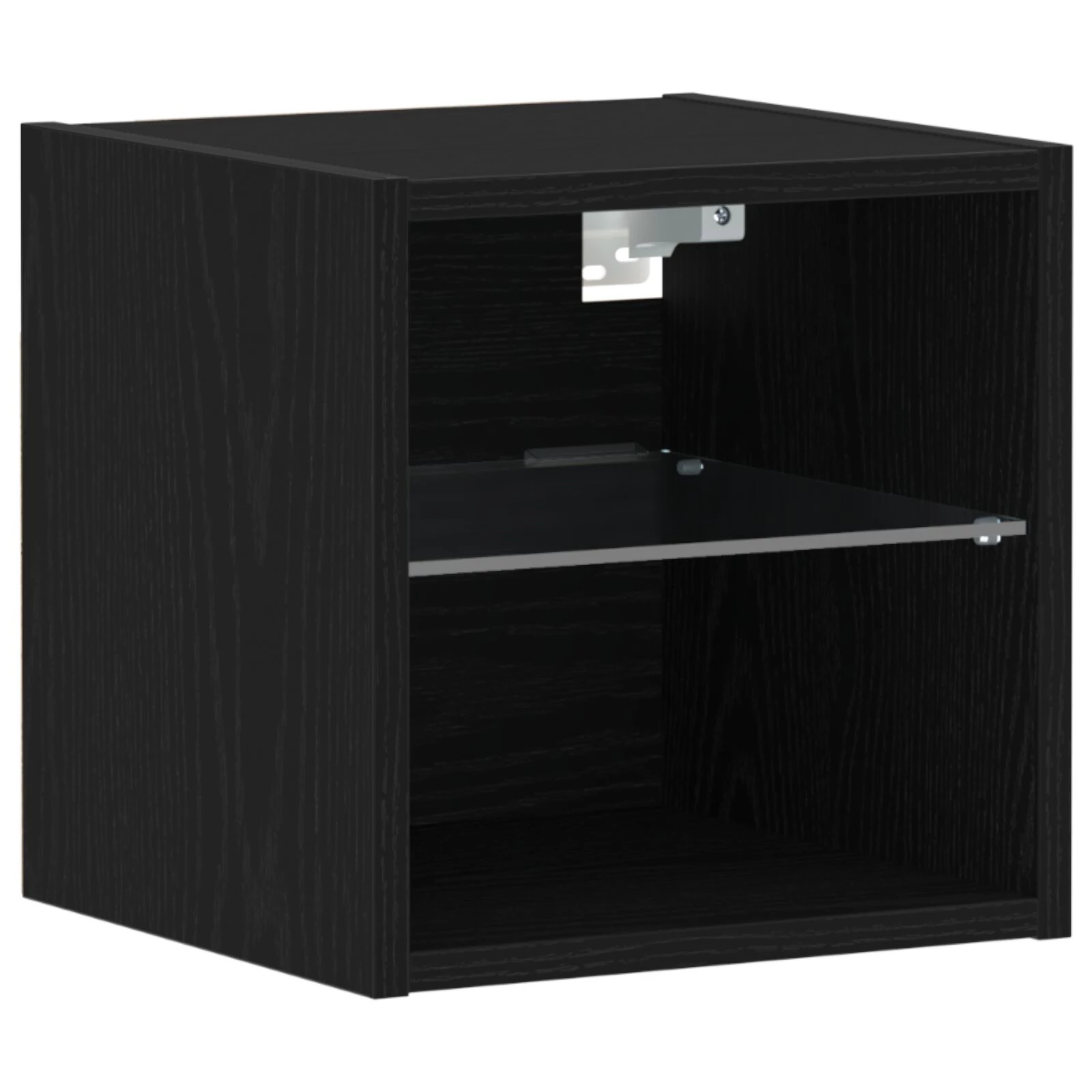 LED TV Szekrény Fekete Tölgy 30x28,5x30 cm Mérnöki Fa