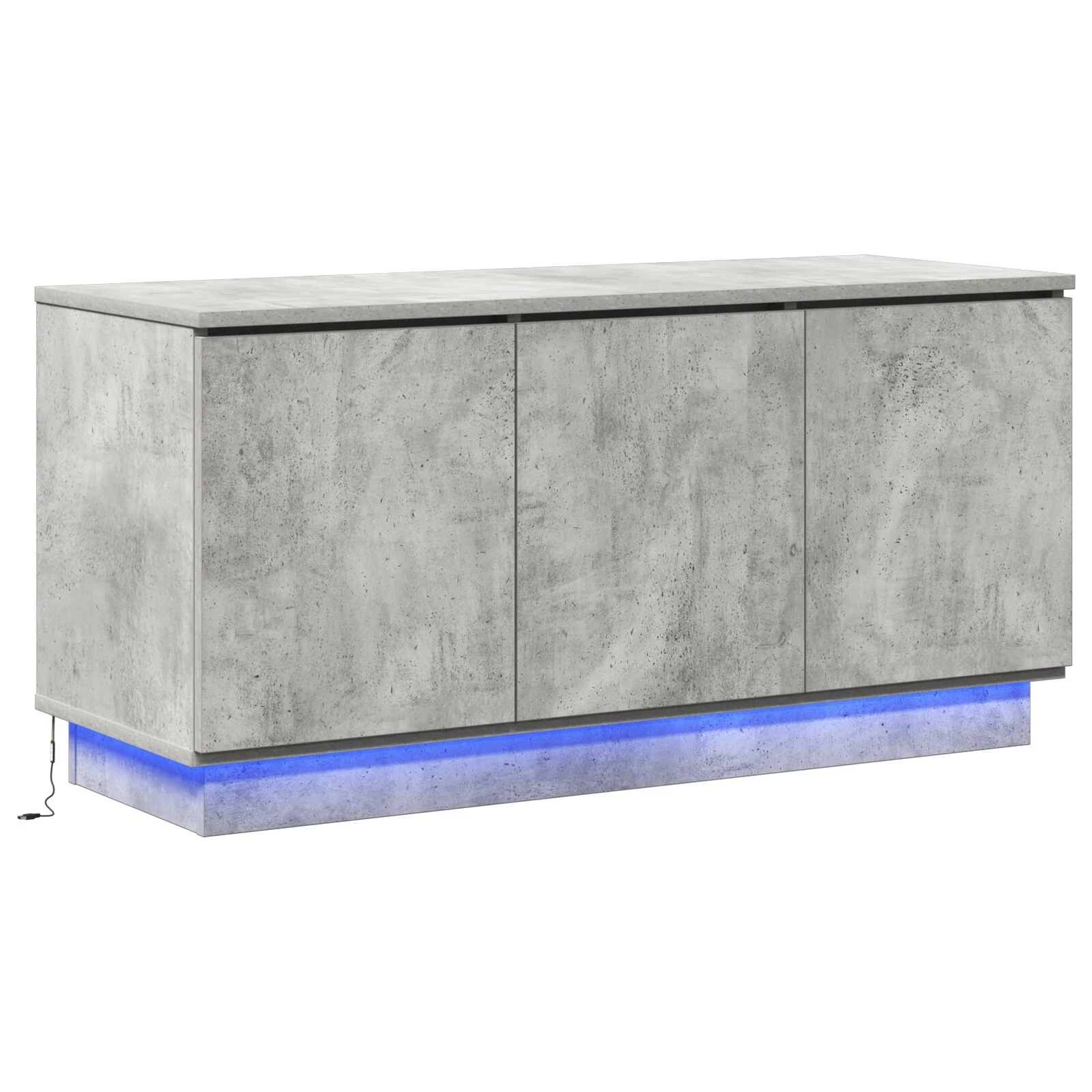 TV állvány Beton Szürke 100x38x49 cm Mérnöki fa